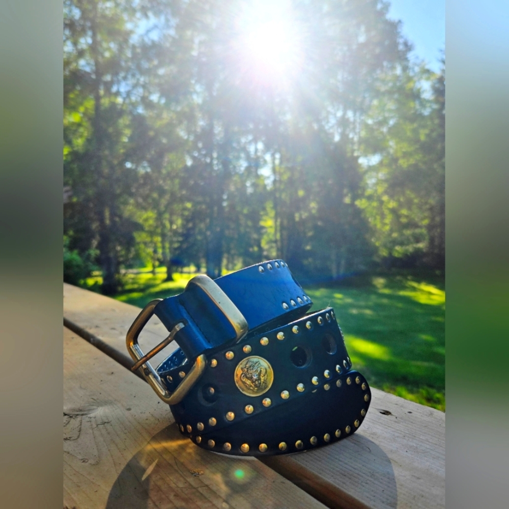 90s Versus Gianni Versace Lion Head Belt